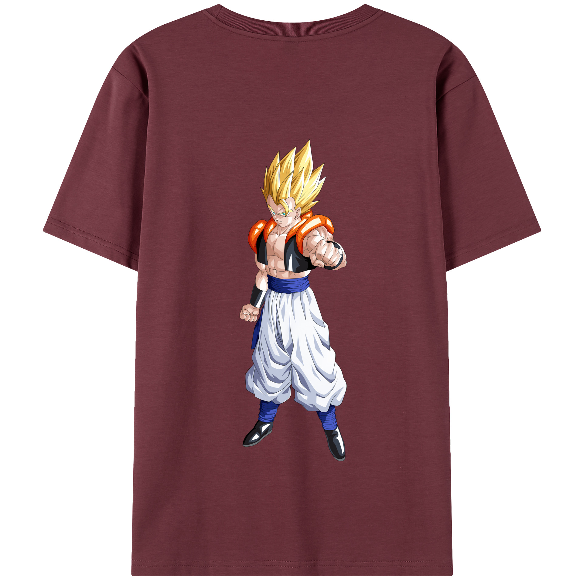 （画像用） ドラゴンボール ベジータ四世（Bejīta Yonsei）DRAGON BALL Vegeta IV 綿100％半袖Tシャツ（背面プリント）
